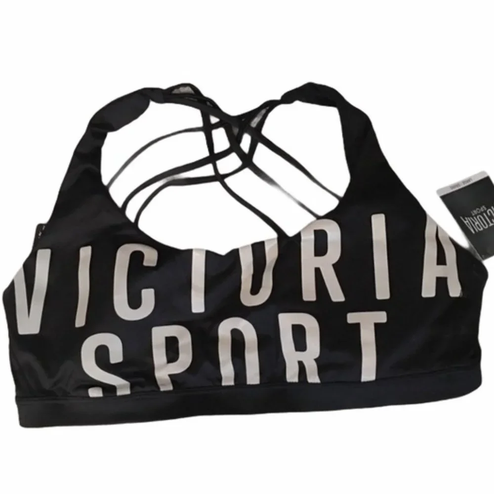 VICTORIA'S SECRET Sport VSX Strappy Back Sports Bra, size L, NWT! - Picture 2 of 15